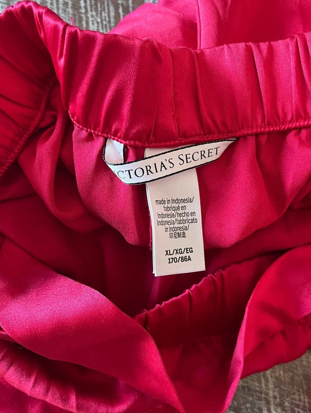 Victoria’s Secret Red Satin Sleep Lounge Pants – XL - Picture 7 of 9